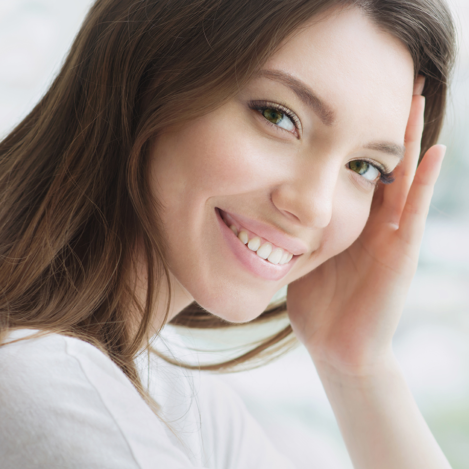 Woman smiling